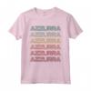 Hello My Italian Name Is Azzurra - Ragazza Italiana Retro Groovy Party Maglietta - Design Bold Rainbow Colors