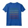 Hello My Italian Name Is Azzurra - Ragazza Italiana Retro Groovy Party Maglietta - Design Bold Rainbow Colors