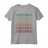 Hello My Italian Name Is Azzurra - Ragazza Italiana Retro Groovy Party Maglietta - Design Bold Rainbow Colors