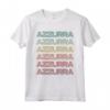 Hello My Italian Name Is Azzurra - Ragazza Italiana Retro Groovy Party Maglietta - Design Bold Rainbow Colors