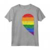 Rainbow Heart LGBT Matching Couple Day Pride Friends Gift Maglietta - Love is Love T-shirt for National Coming Out Day