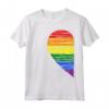 Rainbow Heart LGBT Matching Couple Day Pride Friends Gift Maglietta - Love is Love T-shirt for National Coming Out Day