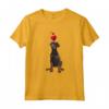 Maglietta con Cuore Dobermann - Maglietta per Amanti dei Cani - Ideale per Genitori di Cani - Stile Divertente e Colorato