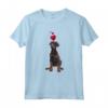 Maglietta con Cuore Dobermann - Maglietta per Amanti dei Cani - Ideale per Genitori di Cani - Stile Divertente e Colorato