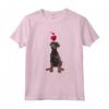 Maglietta con Cuore Dobermann - Maglietta per Amanti dei Cani - Ideale per Genitori di Cani - Stile Divertente e Colorato