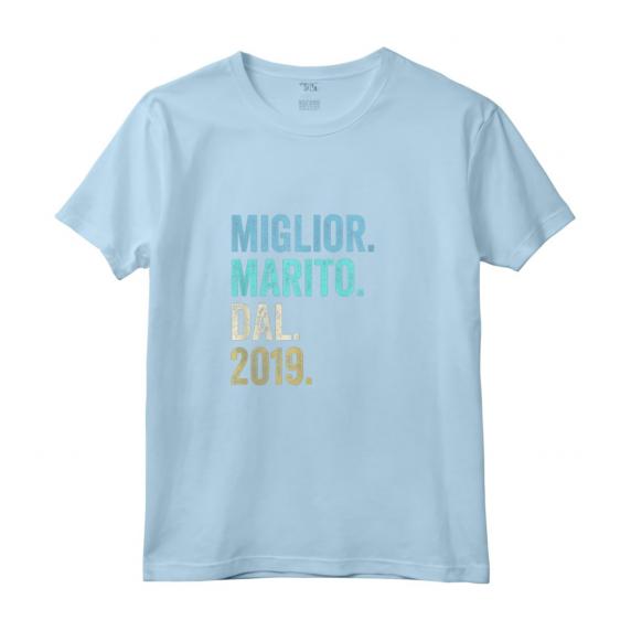 Miglior Marito Dal 2019 | Maglietta Anni 5 Anniversario Matrimonio - Regalo Vintage Retrò