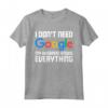 I Don't Need Internet My Husband Knows Everything - Maglietta Divertente per Donna - Regalo per Moglie, Sorella, Zia o Amica
