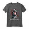 Deus Vult Crociato Templare Cavaliere Medievale Maglietta - For Honor and Glory - Ideale per gli Appassionati di Storia