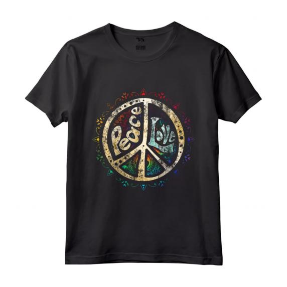 Retro Segno Psichedelico della Pace - Maglietta Vintage Anni '60 - Regalo Unico per Amanti dello Stile Hippie - Acquista Online