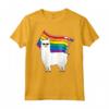 LGBT Bandiera T-Shirt Llama Gay Lesbica Resist - Alpaca Gay Pride Awareness - Ideale come Regalo per Sostenitori della Comunità LGBTQ+