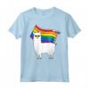 LGBT Bandiera T-Shirt Llama Gay Lesbica Resist - Alpaca Gay Pride Awareness - Ideale come Regalo per Sostenitori della Comunità LGBTQ+