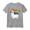 LGBT Bandiera T-Shirt Llama Gay Lesbica Resist - Alpaca Gay Pride Awareness - Ideale come Regalo per Sostenitori della Comunità LGBTQ+