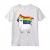 LGBT Bandiera T-Shirt Llama Gay Lesbica Resist - Alpaca Gay Pride Awareness - Ideale come Regalo per Sostenitori della Comunità LGBTQ+