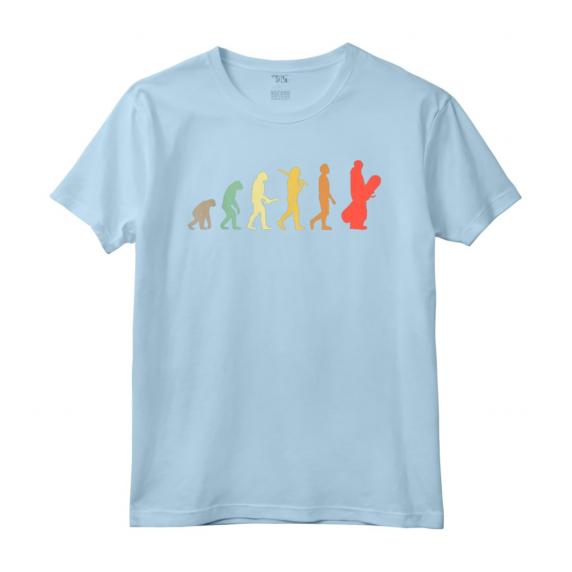 Snowboard Evoluzione Retrò - Maglietta Regalo per Snowboarder - Design Vintage Divertente