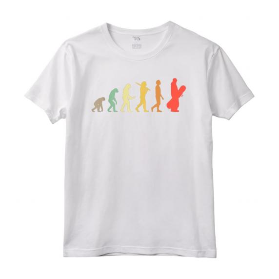 Snowboard Evoluzione Retrò - Maglietta Regalo per Snowboarder - Design Vintage Divertente