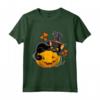 Halloween Carino Gatto Nero Strega Cappello Zucca Maglietta - Costume Mamma Gatto Unico per la Festa di Halloween - Ideale per Trick-or-Treat