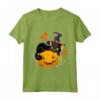 Halloween Carino Gatto Nero Strega Cappello Zucca Maglietta - Costume Mamma Gatto Unico per la Festa di Halloween - Ideale per Trick-or-Treat