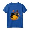 Halloween Carino Gatto Nero Strega Cappello Zucca Maglietta - Costume Mamma Gatto Unico per la Festa di Halloween - Ideale per Trick-or-Treat