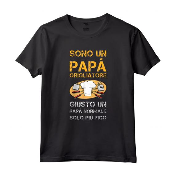 Maglietta Barbecue Divertente - Regalo Papà Grigliatore - T-shirt con Scritte Ironiche e Frasi Originali - Marca HapTiger