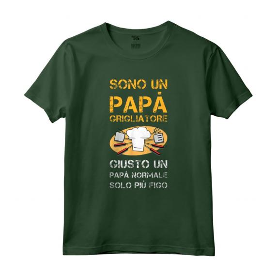 Maglietta Barbecue Divertente - Regalo Papà Grigliatore - T-shirt con Scritte Ironiche e Frasi Originali - Marca HapTiger