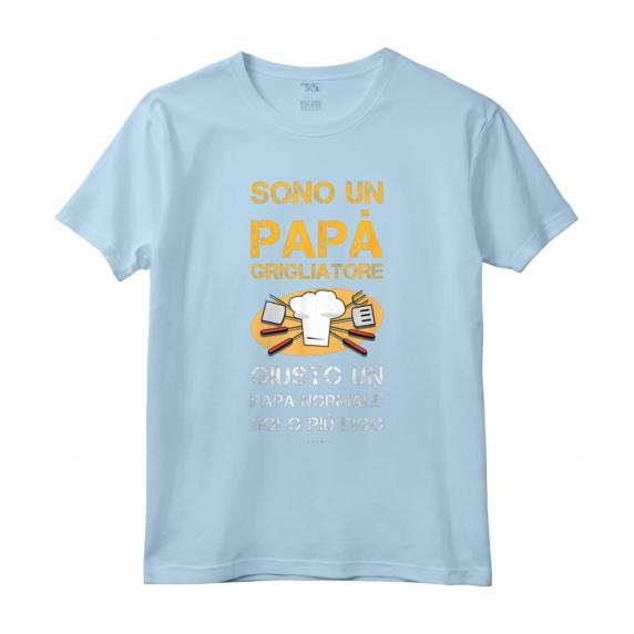 Maglietta Barbecue Divertente - Regalo Papà Grigliatore - T-shirt con Scritte Ironiche e Frasi Originali - Marca HapTiger