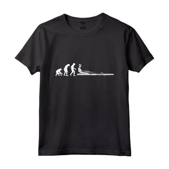 Evoluzione Vogatore Sviluppo di una Barca a Remi - Maglietta Canottaggio Vintage - Idea Regalo Compleanno Natale
