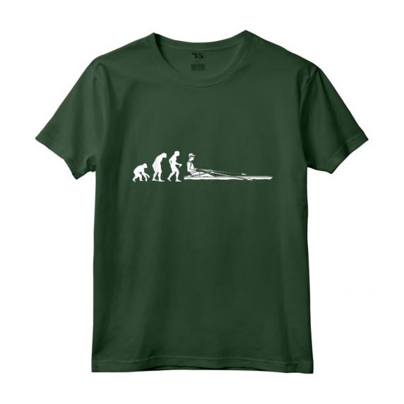 Evoluzione Vogatore Sviluppo di una Barca a Remi - Maglietta Canottaggio Vintage - Idea Regalo Compleanno Natale