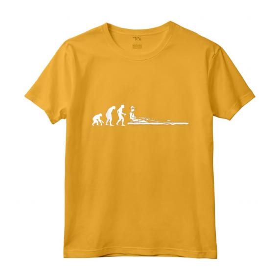 Evoluzione Vogatore Sviluppo di una Barca a Remi - Maglietta Canottaggio Vintage - Idea Regalo Compleanno Natale