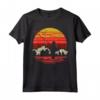 Fly Fishing Sunset Retro Trout Angling Fisherman Angler Gift Maglietta - Angler's Paradise - Ideal for Dad, Mom, Husband or Wife
