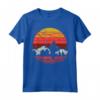 Fly Fishing Sunset Retro Trout Angling Fisherman Angler Gift Maglietta - Angler's Paradise - Ideal for Dad, Mom, Husband or Wife