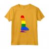 LGBTQ - Dildo arcobaleno con scritta