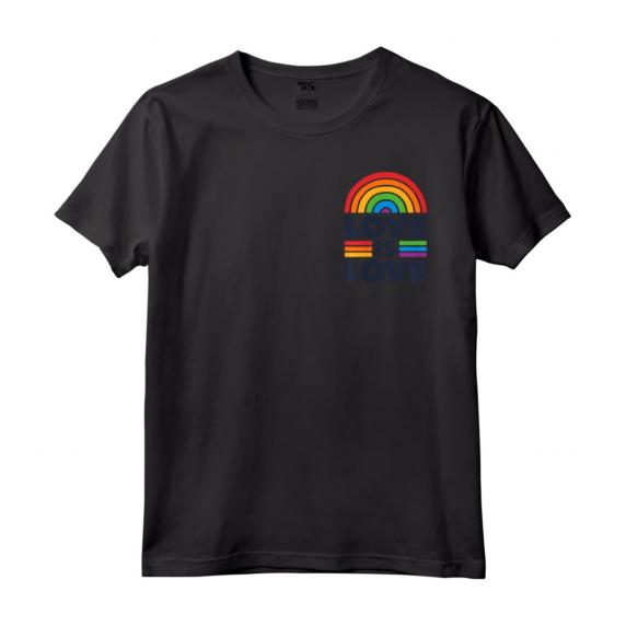LGBTQ Love Is Love Pocket Gay Pride LGBT Ally Rainbow Flag Maglietta - Retro Vintage Design for LGBT Awareness Month and Pride Parades