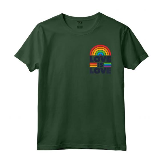 LGBTQ Love Is Love Pocket Gay Pride LGBT Ally Rainbow Flag Maglietta - Retro Vintage Design for LGBT Awareness Month and Pride Parades
