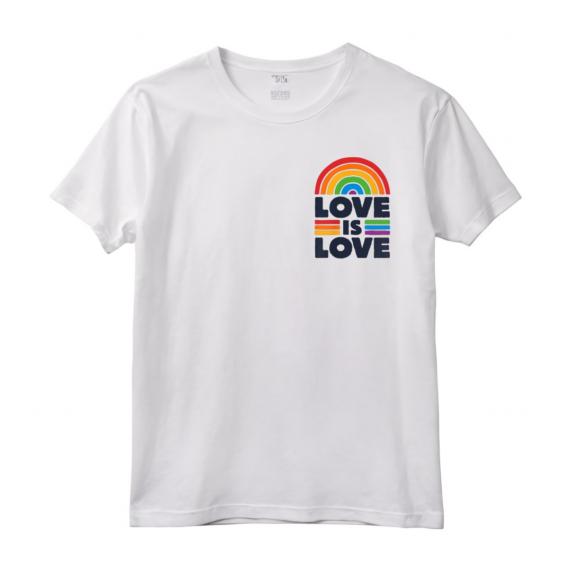 LGBTQ Love Is Love Pocket Gay Pride LGBT Ally Rainbow Flag Maglietta - Retro Vintage Design for LGBT Awareness Month and Pride Parades