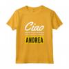 Ciao Sono Fantastico Andrea - Maglietta Divertente Regalo Personalizzato per Figlia - Ideale per Compleanno o una Sorpresa