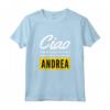Ciao Sono Fantastico Andrea - Maglietta Divertente Regalo Personalizzato per Figlia - Ideale per Compleanno o una Sorpresa