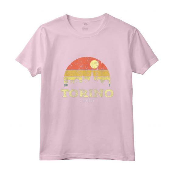 Camicia Vintage Skyline Torino - Maglietta Souvenir della Città di Torino - Ideale come Regalo o Souvenir