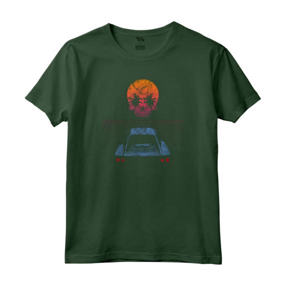 HapTiger 80s Skull Maglietta - Design Synthwave Vintage - Regalo Retro per gli Amanti della Musica degli Anni '80