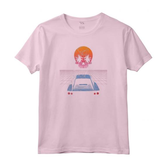 HapTiger 80s Skull Maglietta - Design Synthwave Vintage - Regalo Retro per gli Amanti della Musica degli Anni '80