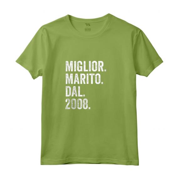 Miglior Marito Dal 2008 | 16° Anniversario di Matrimonio Maglietta - Regalo Unico e Speciale Retrò Vintage