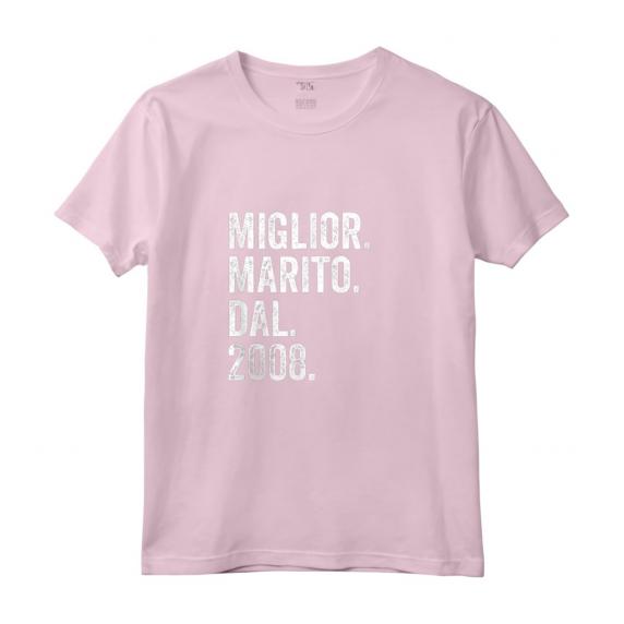 Miglior Marito Dal 2008 | 16° Anniversario di Matrimonio Maglietta - Regalo Unico e Speciale Retrò Vintage