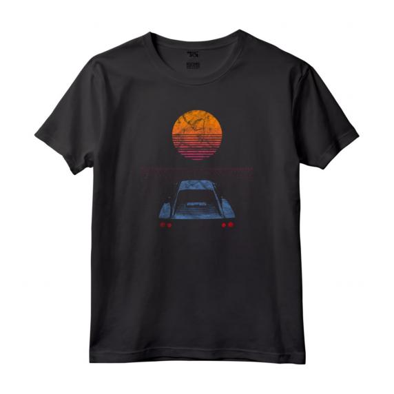 HapTiger 80s 90s Maglietta - Design Synthwave Retrowave Vintage - Regalo Natale Compleanno