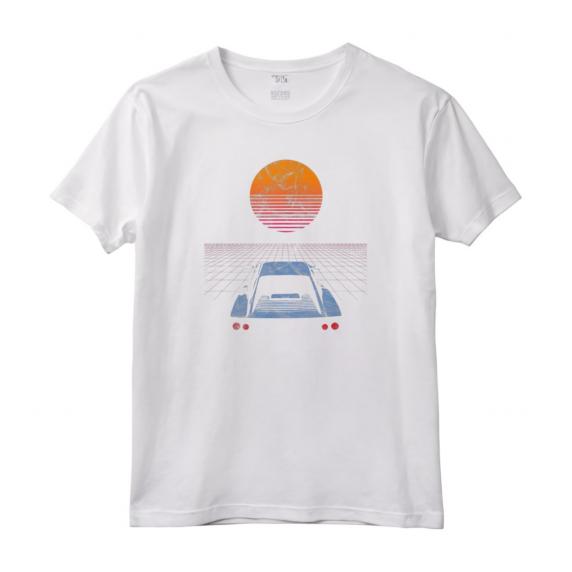HapTiger 80s 90s Maglietta - Design Synthwave Retrowave Vintage - Regalo Natale Compleanno
