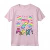 Bambino Pop It 7° Compleanno Ragazza Ragazzi - Fidget Maglietta Colorata per Bambini di 7 Anni - Ideale per Regali di Compleanno