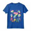 Bambino Pop It 7° Compleanno Ragazza Ragazzi - Fidget Maglietta Colorata per Bambini di 7 Anni - Ideale per Regali di Compleanno