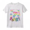 Bambino Pop It 7° Compleanno Ragazza Ragazzi - Fidget Maglietta Colorata per Bambini di 7 Anni - Ideale per Regali di Compleanno