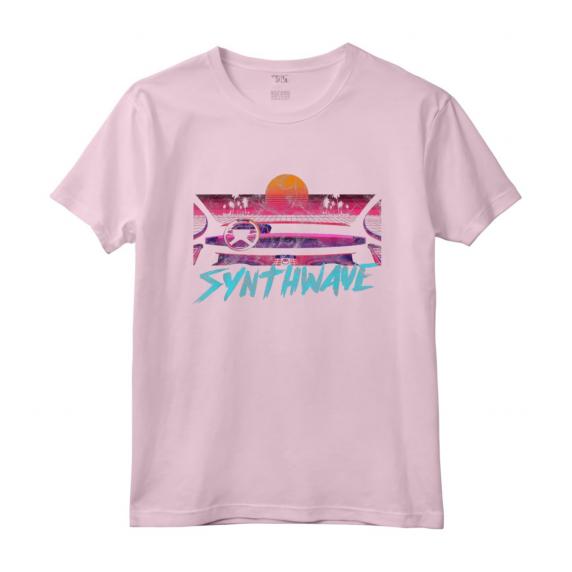 HapTiger Run 80s Maglietta - Design Vintage Synthwave Retrowave - Ideale Regalo di Natale o Compleanno