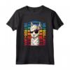 No Probllama - Lama con Occhiali da Sole - Maglietta Vintage Retro per Amanti degli Lama e Alpaca - Regalo Divertente per Compleanno e Natale