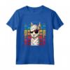 No Probllama - Lama con Occhiali da Sole - Maglietta Vintage Retro per Amanti degli Lama e Alpaca - Regalo Divertente per Compleanno e Natale