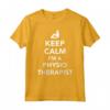 Stai Calmo, sono un Fisioterapista - T-shirt con Slogan di Fisioterapia e Chiropratica - Ideale per Lavoro e Benessere